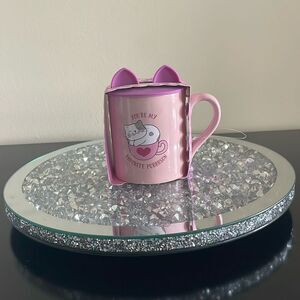 New Eccolo kitty cat mug with silicone cat ear lid you’re my favorite purrrson